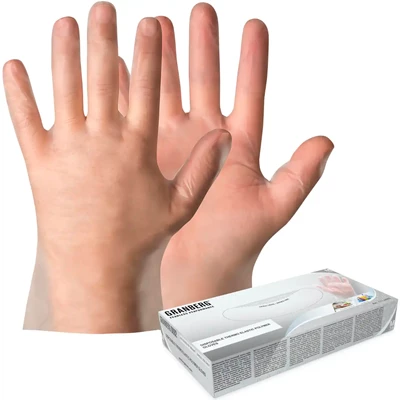 Engångshandske TEP puderfri 0092 Transparent strl S-XL