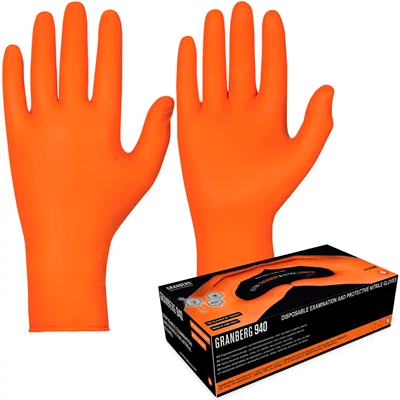 Nitrilhandske Chemstar 114.940 Orange 100st