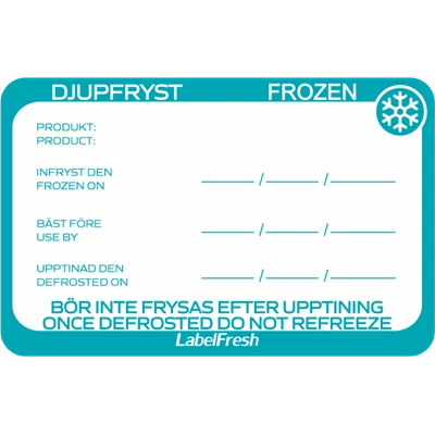 Etikett LabelFresh Djupfryst/Frozen 500st/fp