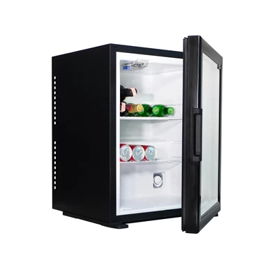 Minibar Edward Kompressor 40 L, glasdörr, Svart