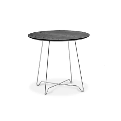 Soffbord Nina d50h46 Svart/Krom