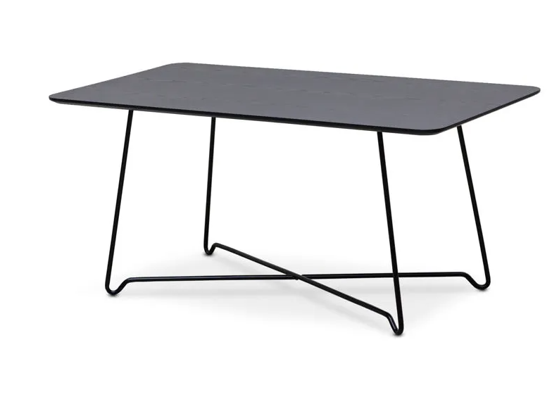Soffbord Nina rektangulärt 100x60x51cm Svart/Svart
