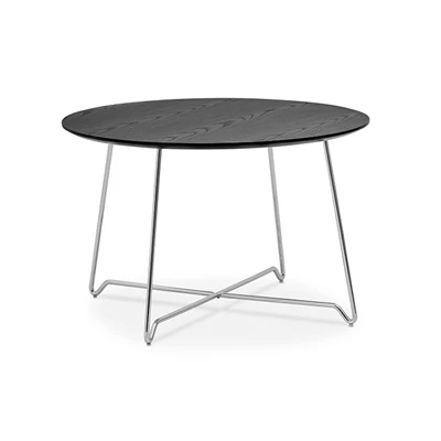 Soffbord Nina d70h51 Svart/Krom