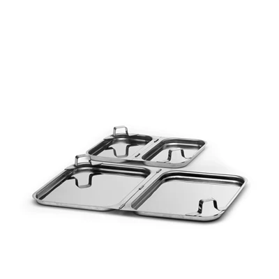 Viklock Kantin GN 1/2 med handtag Rostfri