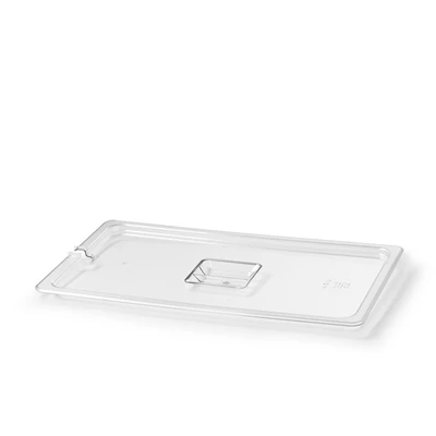 Lock GN 1/1 med urtag för ösa Klar Polykarbonat