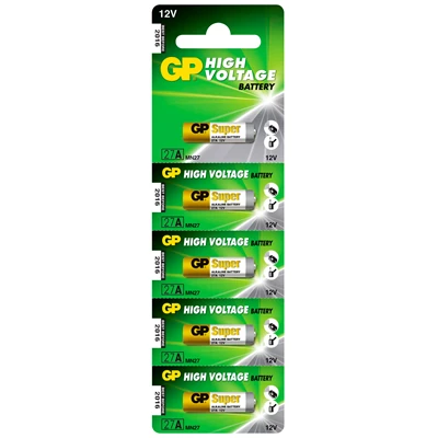 Batteri GP Alkaline 27A 12V 5st/fp