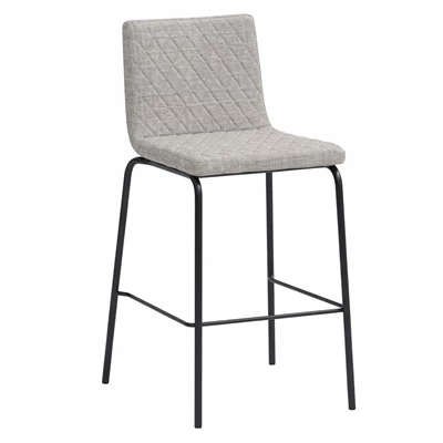 Barstol Paris 63cm Ljusgrå/Svart