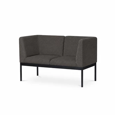 Soffa Day 2-sits med armstöd Mörkgrå