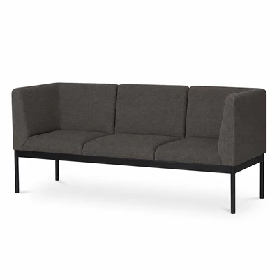 Soffa Day 3-sits med armstöd Mörkgrå