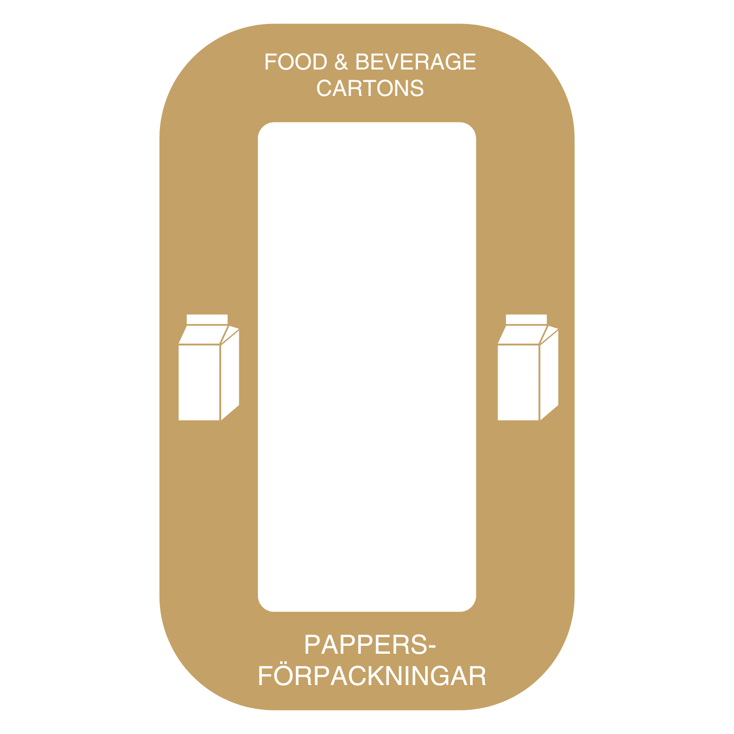 Dekal Pappersförpackningar/Food & Beverage Beige