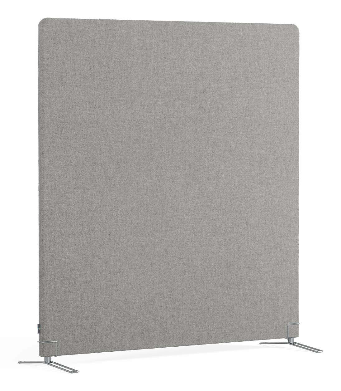 Golvskärm Selma 1400x1500x40mm 003 skämfötter Grå