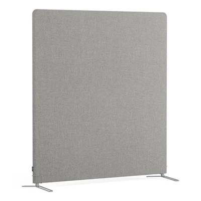 Golvskärm Selma 1400x1500x40mm 003 skämfötter Grå
