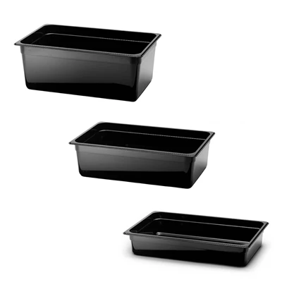 Kantin Svart polykarbonat GN 1/1