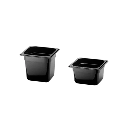 Kantin Svart poykarbonat GN 1/6