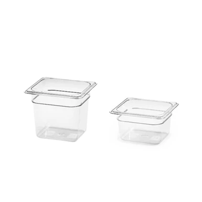 Kantin Klar polykarbonat GN 1/6