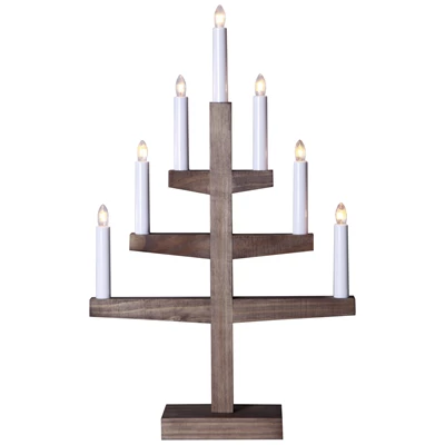 Ljusstake Trapp Brun 7L