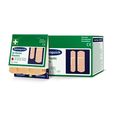 Plåster Plast 1-hjälpentavla 6-pack 6036