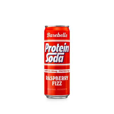 Barebells Protein Soda Rasperry 35,5cl 12st/kolli