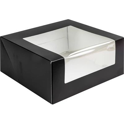 Fönsterkartong 220x220x100mm Svart/Vit 100st/kolli