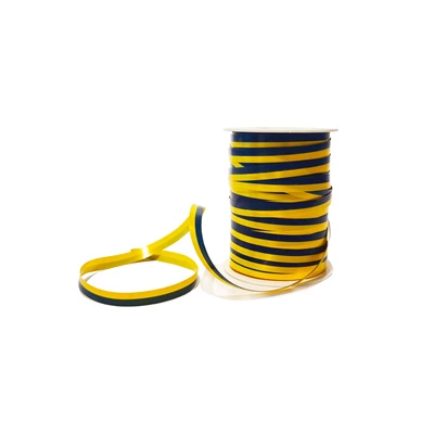 Presentband Poly blå/gul 10mm x 250m