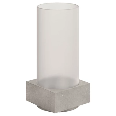 LED-Ljushållare Glass Column Ø70x149mm 6st/fp Grå