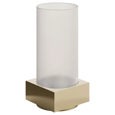 LED-Ljushållare Glass Column Ø70x149mm 6st Guld