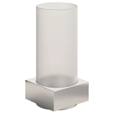 LED-Ljushållare Glass Column Ø70x149mm 6st Silver