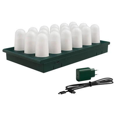 Laddningsbara LED-Ljus Duniglow Mini Kit 18st/fp