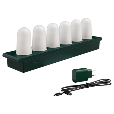 Laddningsbara LED-Ljus Duniglow Mini Kit 6st/fp